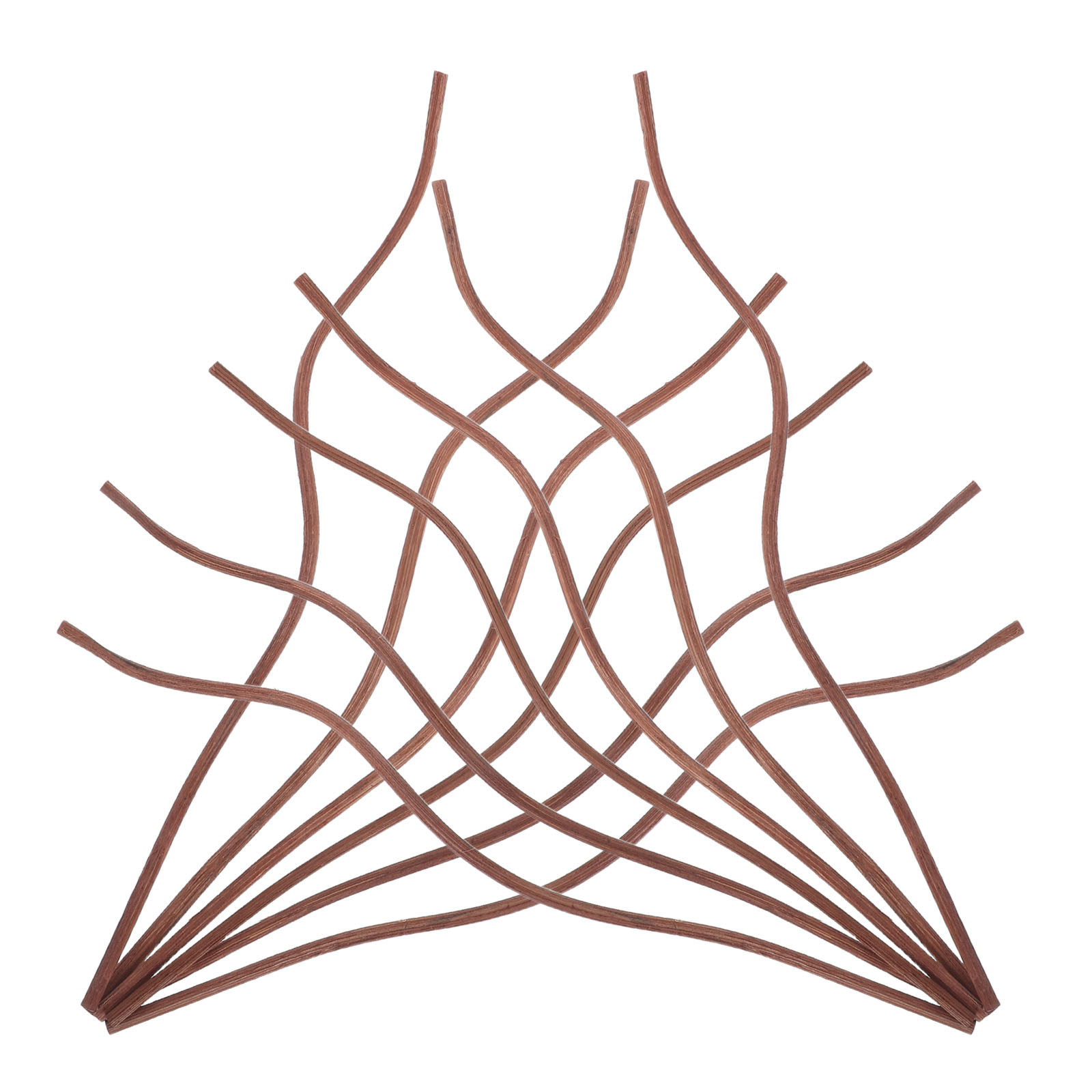 Home Fragrance Stick - 50Pcs Wavy Rattan Reed Diffuser Sticks