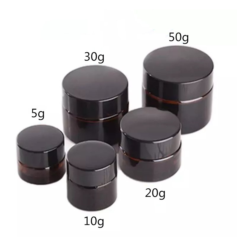 Amber Jar Candle - 20pcs 5ml 10ml 15ml 20ml 30ml