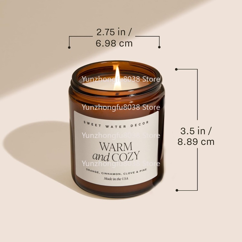 Warm Spice, and Citrus Scent f - Amber Jar Candle review and price