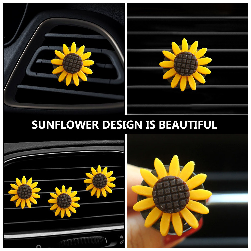 2Pcs Sunflower Car Aromatherap - Home Fragrance Logo review and price