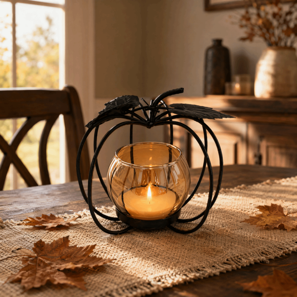 Iron, Glass Iron Glass Candle  - Amber Jar Candle review and price