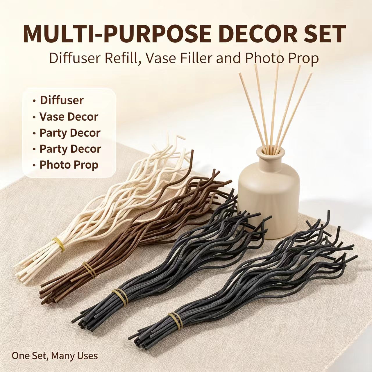 20Pcs Long Wavy Rattan Reed Di - Reed Diffuser Set review and price