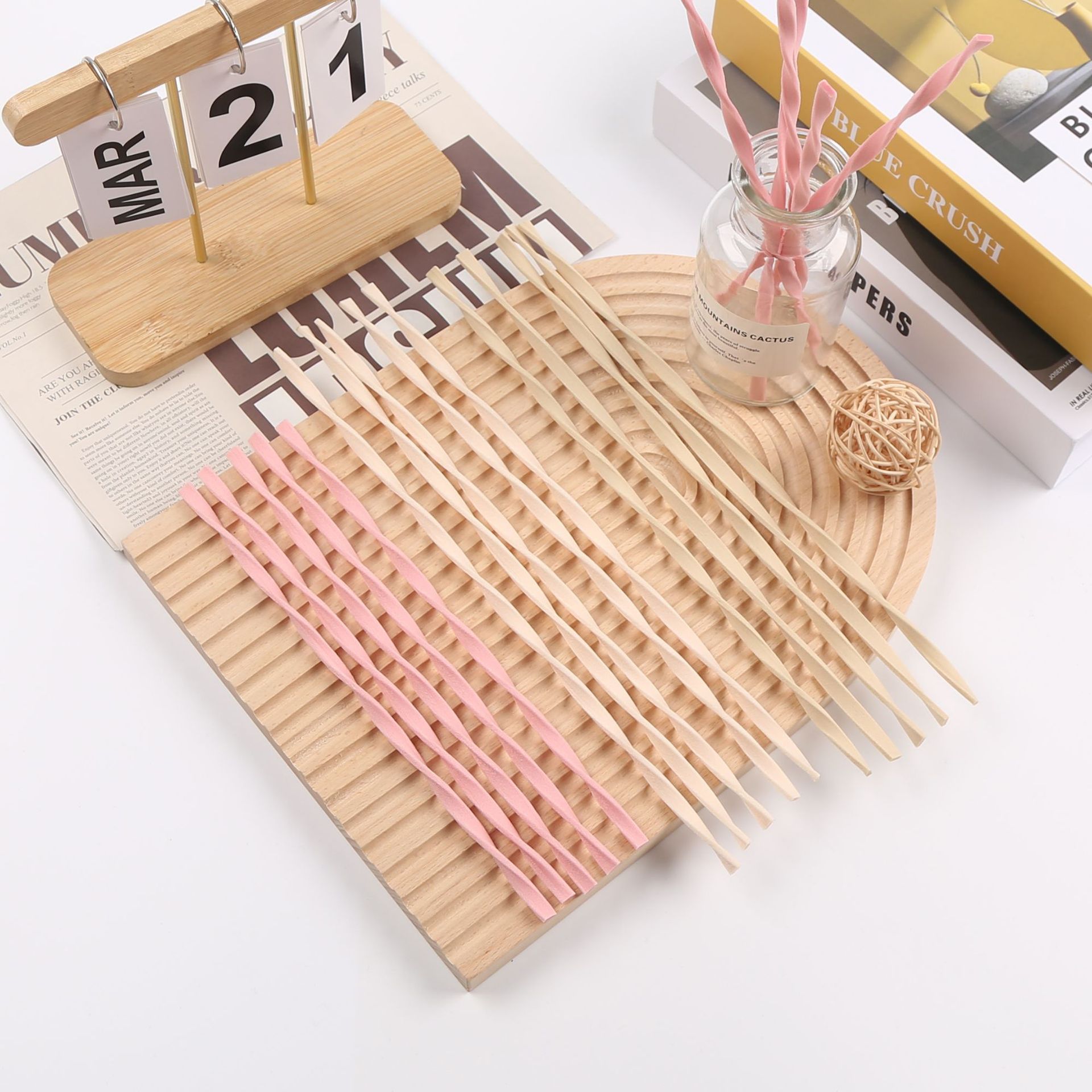 10pcs L30cm Pink/Wood Color Re - Home Fragrance Stick review and price
