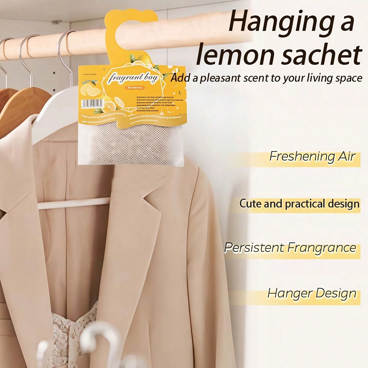 Hanging Lemon Scented Sachets, - Home Fragrance Logo review and price
